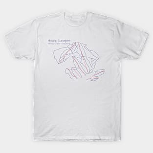 Mount Sunapee Trail Map T-Shirt